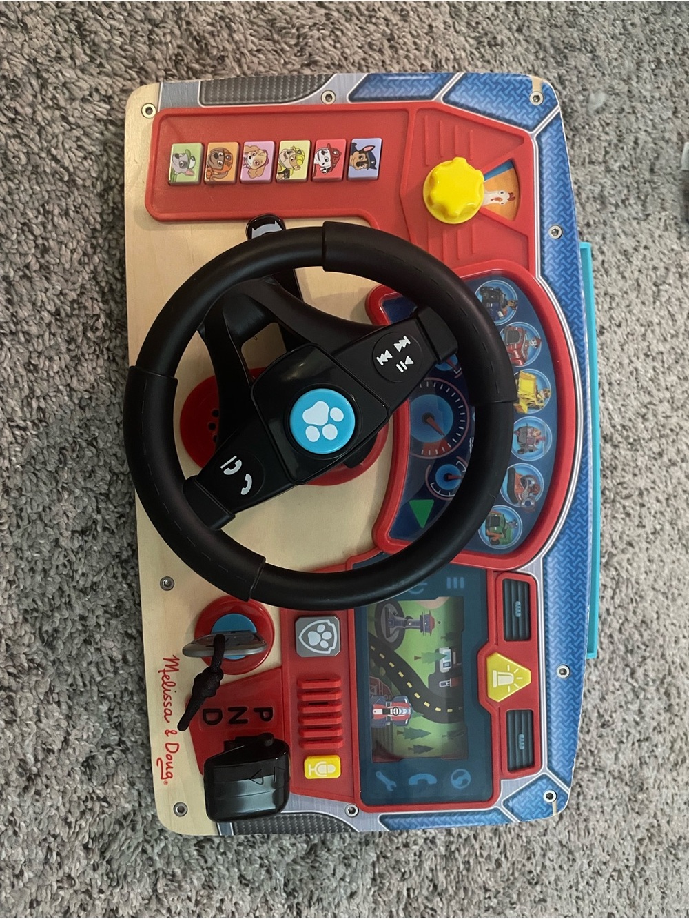 Melissa & Doug Black Paw Patrol Steering Wheel